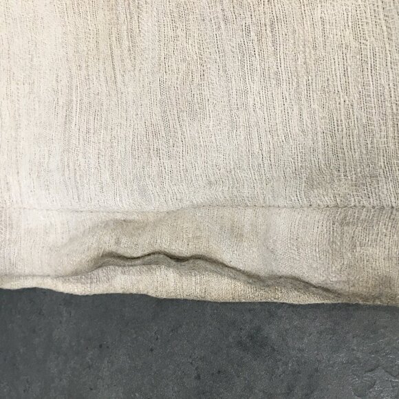 EILEEN FISHER Beige Italian Linen Cotton Blend Textured Pant - Picture 16 of 16